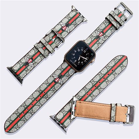 bee gucci apple watch band|Gucci Apple Watch band real.